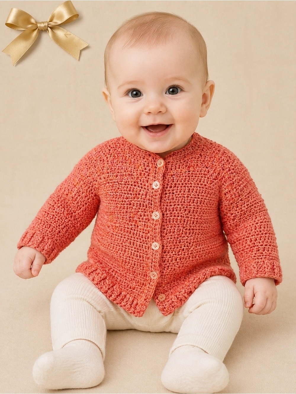 Handcrafted Silk Baby Cardigan Pink Newborn–6M 0–3 Month Heirloom Sweater